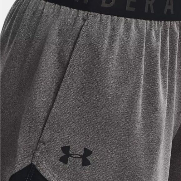 Under Amour Play Up 3.0 Shorts Carbon Heather/Black M NWT IN PACKAGING - Picture 4 of 9